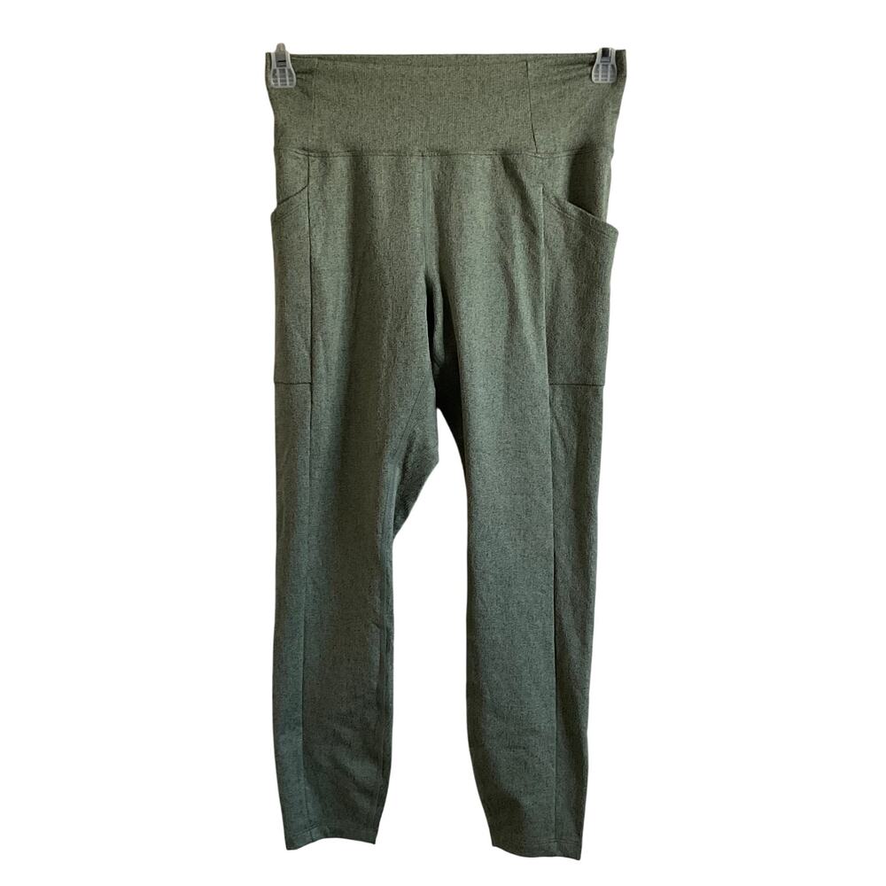 REI Green Women’s Textured Athletic Leggings with Pockets - Size Large